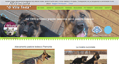 Desktop Screenshot of allevamentodivillatesta.com